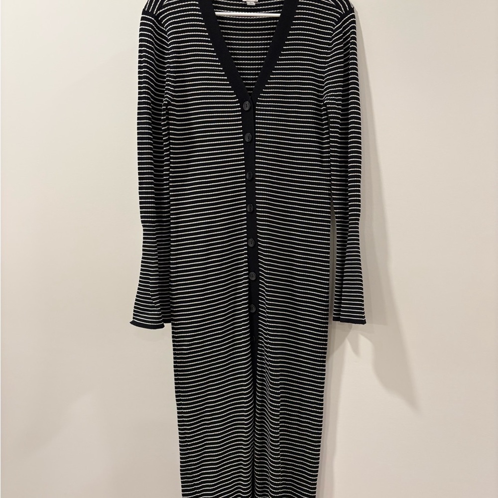 a new day Black and White Striped Long Sleeve Dress - Picture 2 of 8